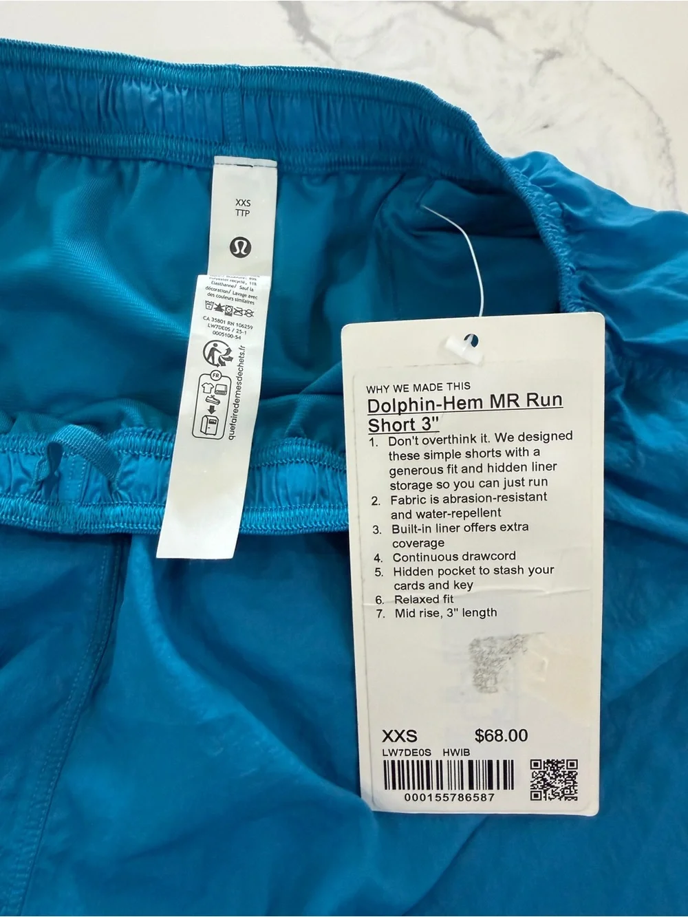 NWT Lululemon Dolphin-Hem MR Run Short 3